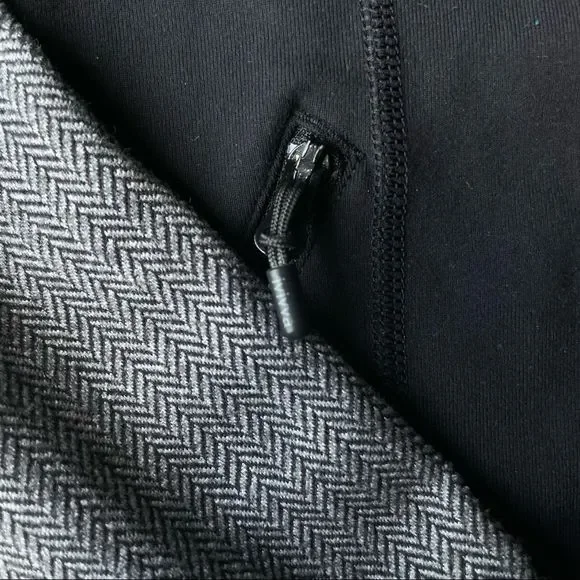 Ivivva by Lululemon Perfect Your Practice Jacket Black and Herringbone - Picture 2 of 5